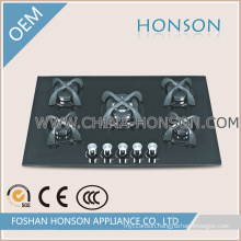 Luxury Tempered Glasss Built in Gas Cooktop Gas Hob